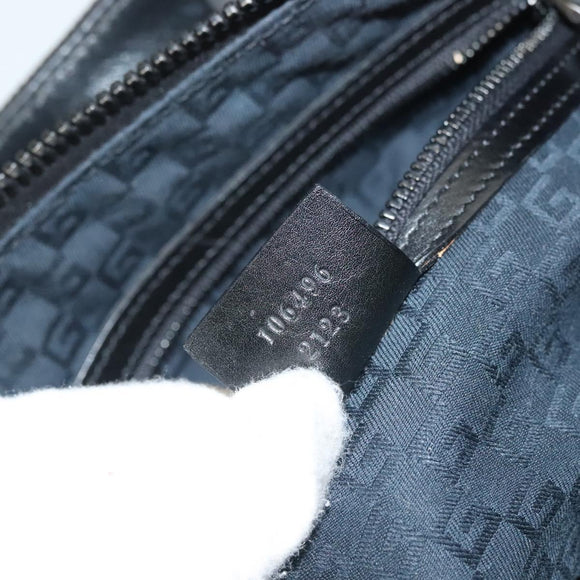 GUCCI Hand Bag Canvas Black 106496 Auth ep9831