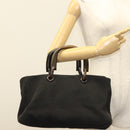 GUCCI Hand Bag Canvas Black 106496 Auth ep9831-23