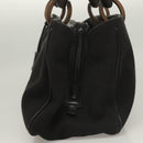 GUCCI Hand Bag Canvas Black 106496 Auth ep9831-3