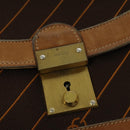 GUCCI Shoulder Bag Canvas Leather Brown Gold Auth ep9840-18