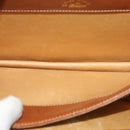 GUCCI Shoulder Bag Canvas Leather Brown Gold Auth ep9840-10