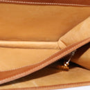 GUCCI Shoulder Bag Canvas Leather Brown Gold Auth ep9840-19