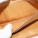 GUCCI Shoulder Bag Canvas Leather Brown Gold Auth ep9840-22