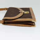 GUCCI Shoulder Bag Canvas Leather Brown Gold Auth ep9840-3