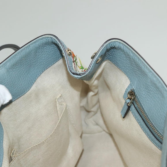 GUCCI Flower Tote Bag Canvas Beige Gold 358470 Auth ep9843