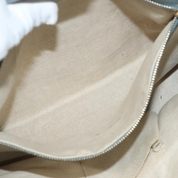 GUCCI Flower Tote Bag Canvas Beige Gold 358470 Auth ep9843