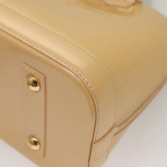 LOUIS VUITTON Vernis Alma PM Hand Bag 2way Rose flow lantern M90170 Auth ep9845