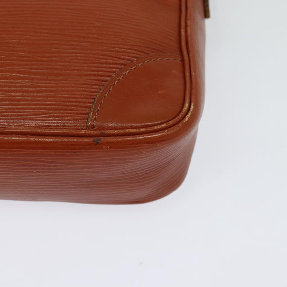 LOUIS VUITTON Epi Danube Shoulder Bag Brown M51694 LV Auth ep9846