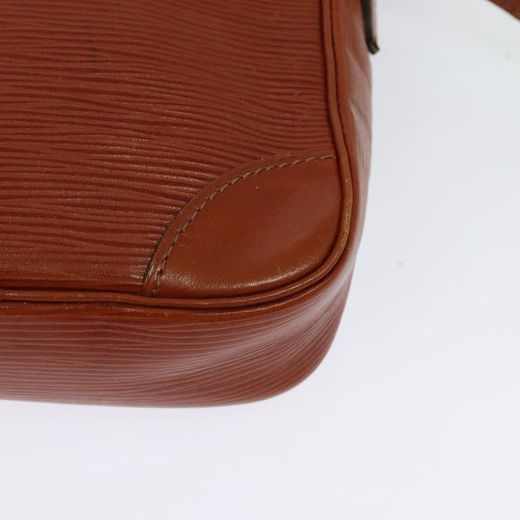 LOUIS VUITTON Epi Danube Shoulder Bag Brown M51694 LV Auth ep9846