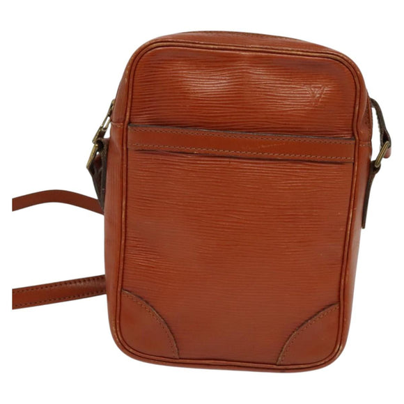 LOUIS VUITTON Epi Danube Shoulder Bag Brown M51694 LV Auth ep9846