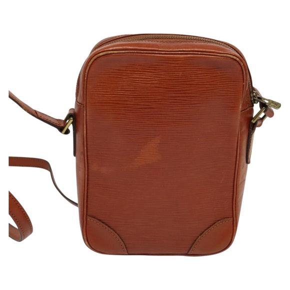 LOUIS VUITTON Epi Danube Shoulder Bag Brown M51694 LV Auth ep9846