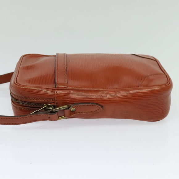 LOUIS VUITTON Epi Danube Shoulder Bag Brown M51694 LV Auth ep9846