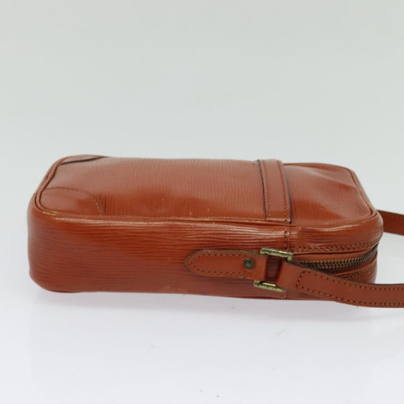 LOUIS VUITTON Epi Danube Shoulder Bag Brown M51694 LV Auth ep9846