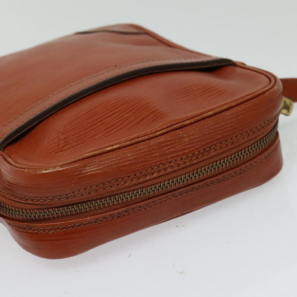 LOUIS VUITTON Epi Danube Shoulder Bag Brown M51694 LV Auth ep9846