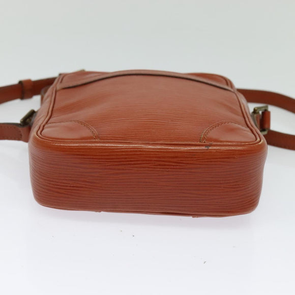 LOUIS VUITTON Epi Danube Shoulder Bag Brown M51694 LV Auth ep9846