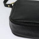 Burberrys Shoulder Bag Leather Black Gold Auth ep9849-15