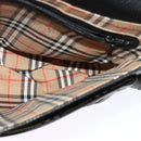 Burberrys Shoulder Bag Leather Black Gold Auth ep9849-18