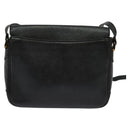 Burberrys Shoulder Bag Leather Black Gold Auth ep9849-2