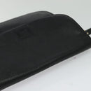 Burberrys Shoulder Bag Leather Black Gold Auth ep9849-6