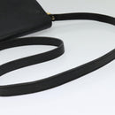 Burberrys Shoulder Bag Leather Black Gold Auth ep9849-7