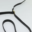 Burberrys Shoulder Bag Leather Black Gold Auth ep9849-8