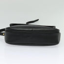 Burberrys Shoulder Bag Leather Black Gold Auth ep9849-5