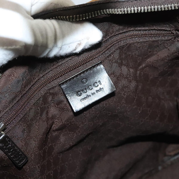 GUCCI Web Sherry Line Shoulder Bag Canvas Beige Gold 001 4288 Auth ep9856