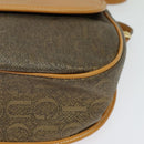 GUCCI Shoulder Bag PVC Brown Gold 001 084 1304 Auth ep9857-11