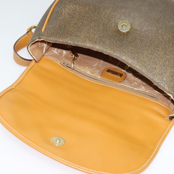 GUCCI Shoulder Bag PVC Brown Gold 001 084 1304 Auth ep9857