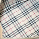 BURBERRY Hand Bag Leather Beige Silver Auth ep9861-12