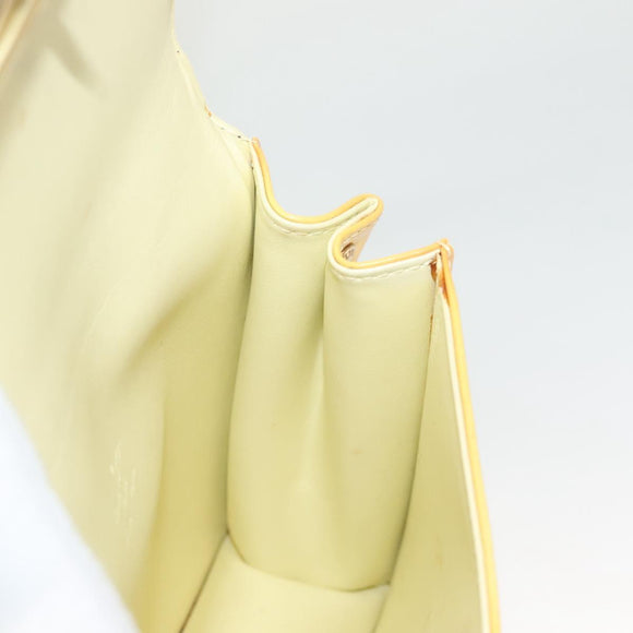 LOUIS VUITTON Monogram Vernis Spring Street Bag Lime Yellow M91068 Auth ep9862