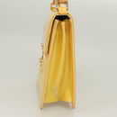 LOUIS VUITTON Monogram Vernis Spring Street Bag Lime Yellow M91068 Auth ep9862-3