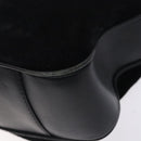GUCCI Bamboo Hand Bag Suede Black Gold 001 1014 1638 Auth ep9866-9