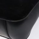 GUCCI Bamboo Hand Bag Suede Black Gold 001 1014 1638 Auth ep9866-15