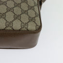 GUCCI GG Supreme Shoulder Bag PVC Beige Gold Auth ep9876-16