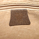 GUCCI GG Supreme Shoulder Bag PVC Beige Gold Auth ep9876-17