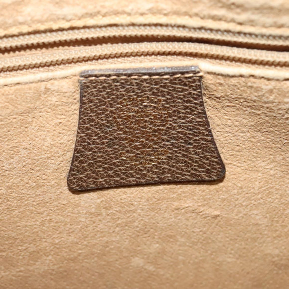 GUCCI GG Supreme Shoulder Bag PVC Beige Gold Auth ep9876