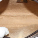 GUCCI GG Supreme Shoulder Bag PVC Beige Gold Auth ep9876-11