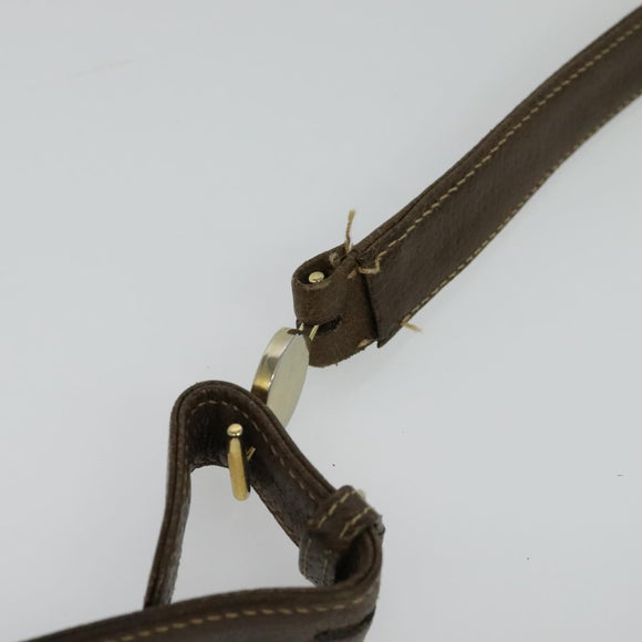 GUCCI GG Supreme Shoulder Bag PVC Beige Gold Auth ep9876