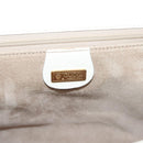 GUCCI Shoulder Bag Leather White Gold Auth ep9877-17