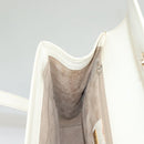 GUCCI Shoulder Bag Leather White Gold Auth ep9877-19