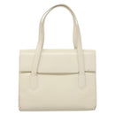 GUCCI Shoulder Bag Leather White Gold Auth ep9877-13