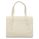 GUCCI Shoulder Bag Leather White Gold Auth ep9877-2