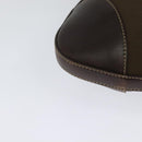 PRADA Shoulder Bag Canvas Brown Gold Auth ep9878-15