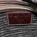 PRADA Shoulder Bag Canvas Brown Gold Auth ep9878-17