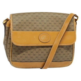 GUCCI Micro GG Supreme Shoulder Bag PVC Beige Gold 001 14 0925 Auth ep9882