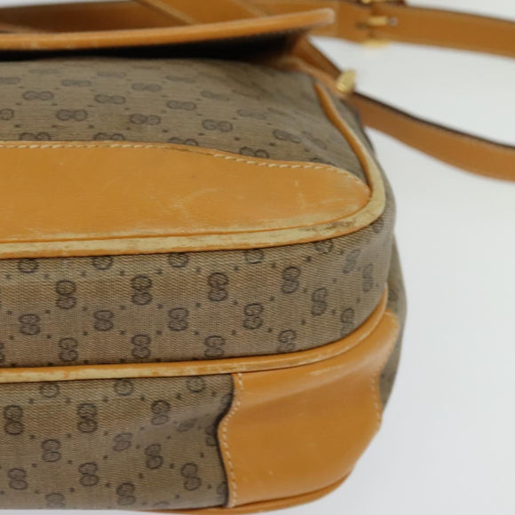 GUCCI Micro GG Supreme Shoulder Bag PVC Beige Gold 001 14 0925 Auth ep9882