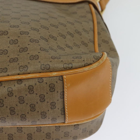 GUCCI Micro GG Supreme Shoulder Bag PVC Beige Gold 001 14 0925 Auth ep9882