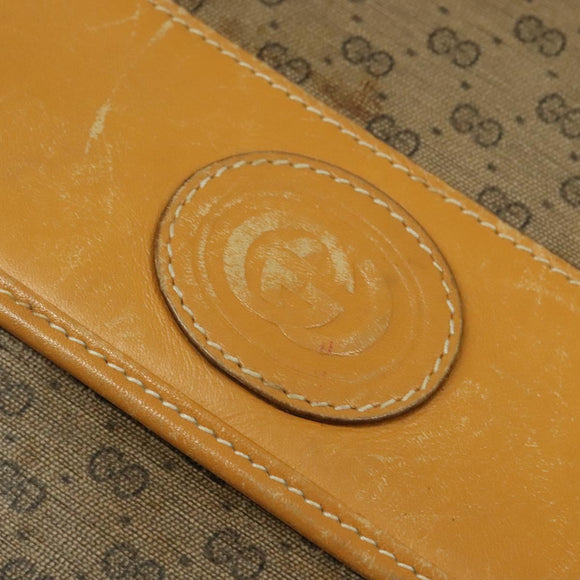 GUCCI Micro GG Supreme Shoulder Bag PVC Beige Gold 001 14 0925 Auth ep9882