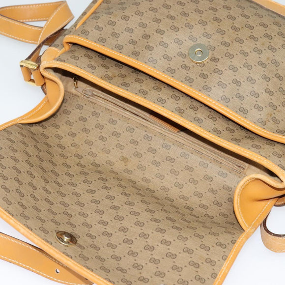 GUCCI Micro GG Supreme Shoulder Bag PVC Beige Gold 001 14 0925 Auth ep9882